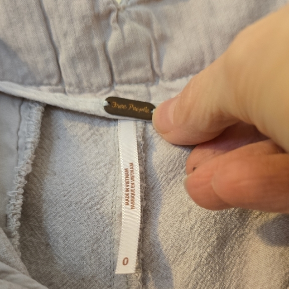 Free People Calla Pleated Trousers Linen Blend High Waist. Size 0 - Picture 8 of 15